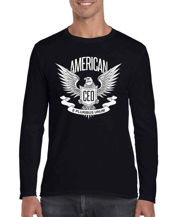 American CEO Patriotic Eagle Men's Long Sleeve Shirt